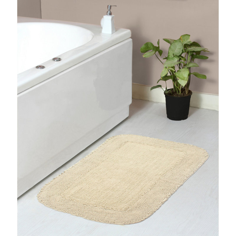 Maytham Bath Rug, Ivory, Rectangle - 21" W x 34" L