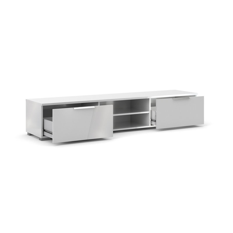 Karlin 68 Inch Wide Media Console, White High Gloss