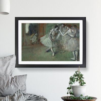A Group of Ballet Ballerina Dancers by Edgar Degas - Picture Frame Painting