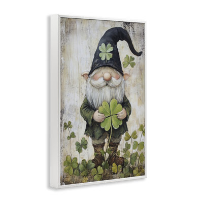 Gnome encadré Cottage Shamrock, conception de Tina LeCour