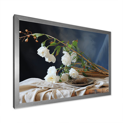 Bambou bouquet nature morte sur toile