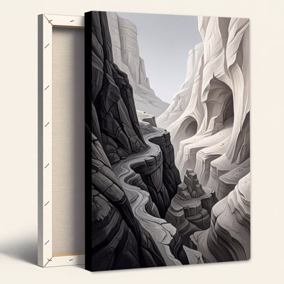 Art mural sur toile gris