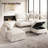 114" Cloud Couch, Oversized Modular Comfy Sofa For Living Room, U Shaped Sectional Couches With Detachable Sofa Cover, Storage Ottoman-294346990