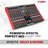 5 Core Audio Mixer 12 Channel DJ Soundboard USB Interface Bluetooth Mixing Console w Repeat Delay +48V