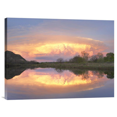 Storm Clouds and South Llano River' Photographic Print on Canvas -  East Urban Home, URBH7895 38405031