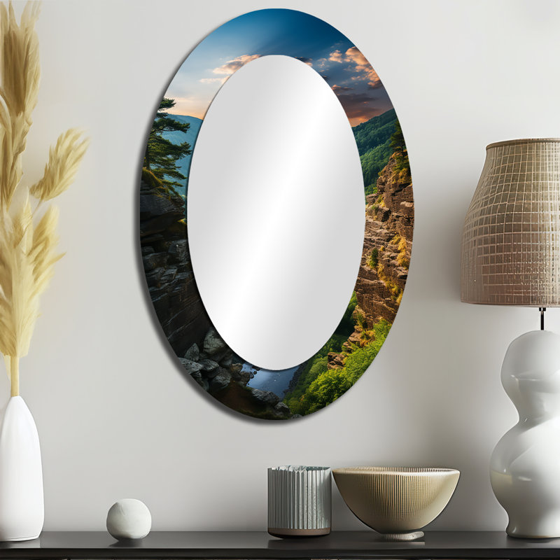 Miroir mural West Virginia Mountain River, 36 po x 24 po
