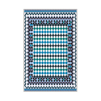 Luxurious Woven Carpet, 2.6 x 4.0 ft | 100% Polyester, 650 g/m², 8 mm Pile Height | Antibacterial, Non-Slip Underside | Machine Washable & Easy Care | Perfect for Home Decor, Living Room & Bedroom
