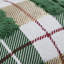 Holiday Plaid Cotton Throw Pillow