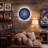 LED Wall Clock, Round, Chicago Cubs-1134234715