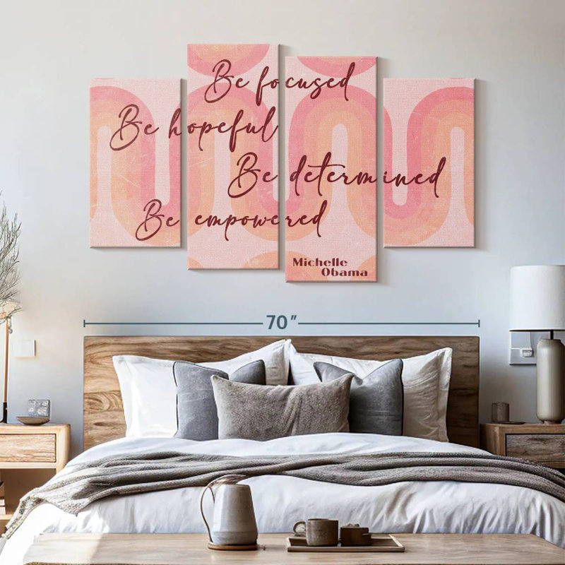 Impression sur toile de Michelle Obama, H 42 po x l 68 po x P 1,25 po