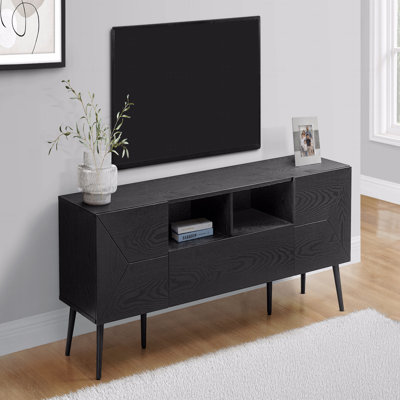 Meuble télé, console de 72 po, meuble multimédia, tiroir de rangement