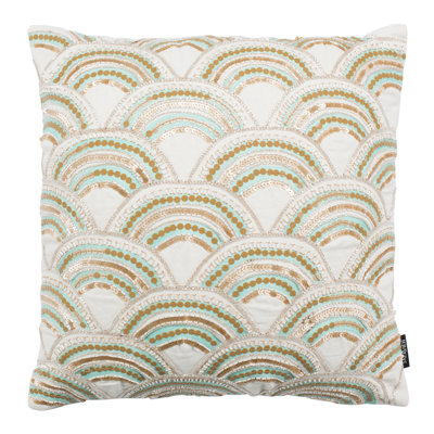 Kadri Sequined Cotton Throw Pillow