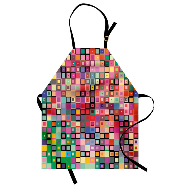 Multicolore, tablier géométrique East Urban Home unisexe, couleur moderne, taille adulte