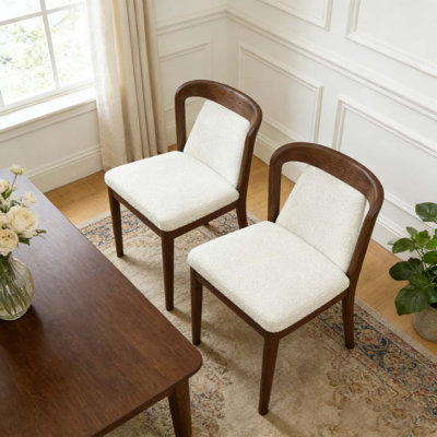 Chaises de salle à manger rembourrées sans dossier