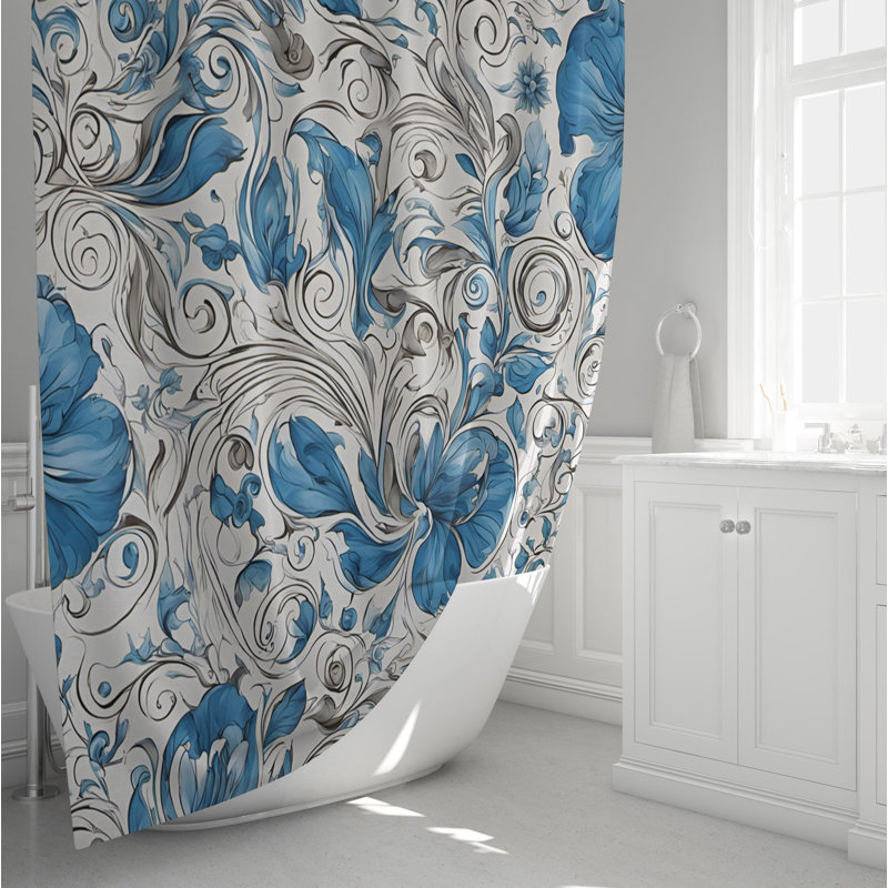 Rideau de douche Alyciana, H 83 po x l 70 po