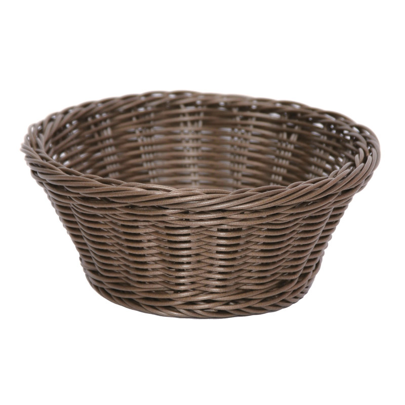 Excelsa Plastic Decorative Basket, Brown