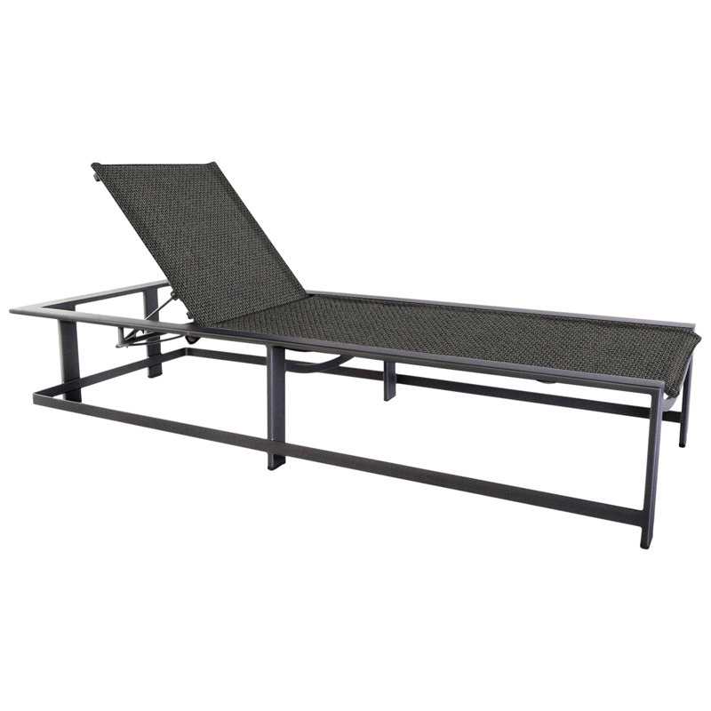 Studio Outdoor Chaise Lounge, Logan Graphite, Gray