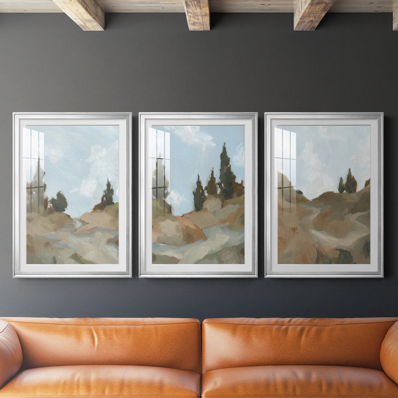 Impression sur toile encadrée de qualité supérieure - prêt à accrocher, H 42,5 po x l 61 po, Cadre argenté