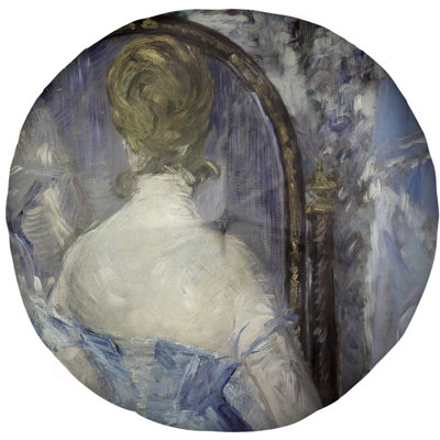 Edouard Manet Reversible Throw Pillow