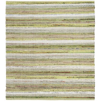 Vesey Hand Woven Cotton Striped Rug