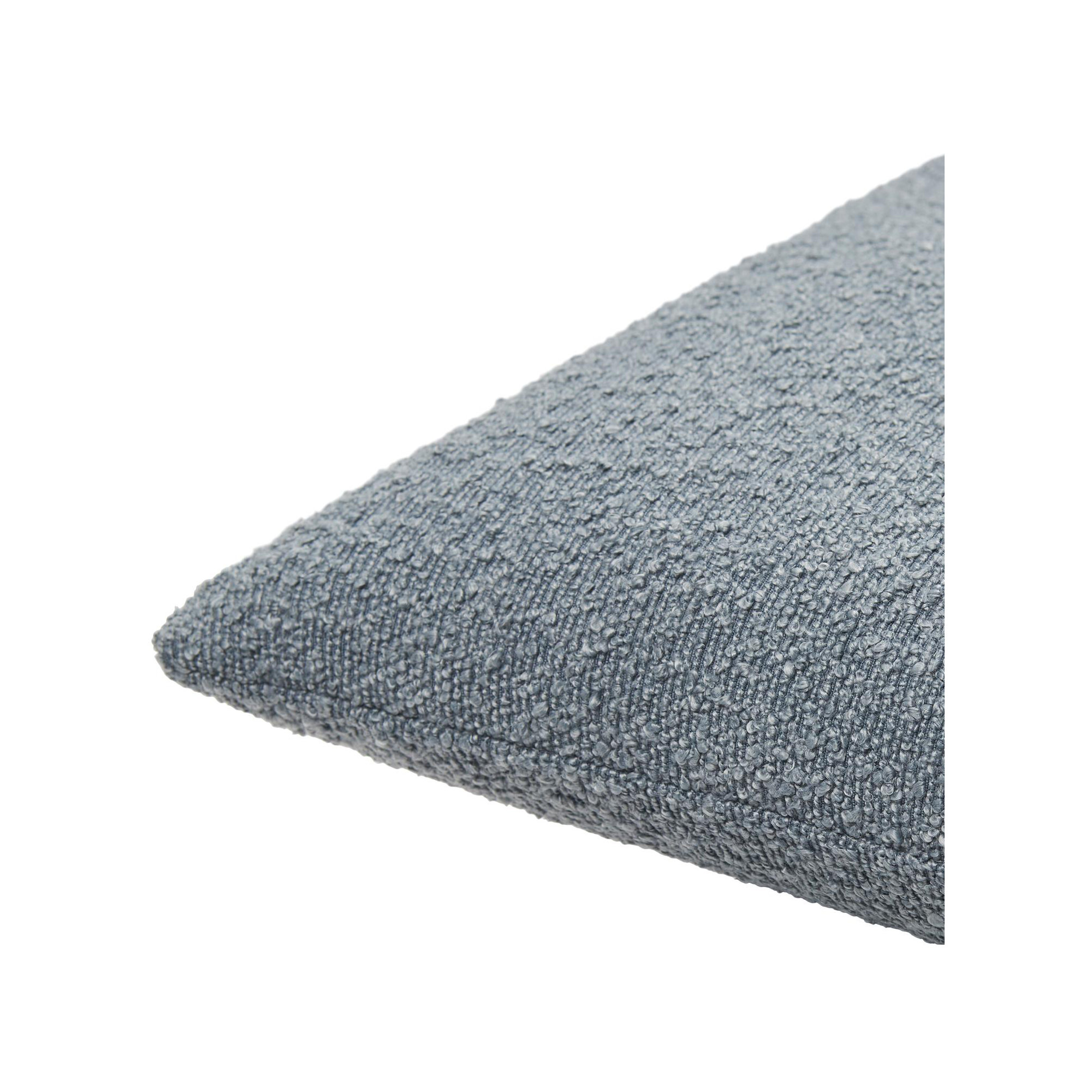 Amalfi Boucle Throw Pillow, Slate, Pillow Cover Only - No Insert, 18" x 18"