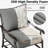 24"W X 24"D Outdoor Deep Seating Cushions 6.5” Indoor/Outdoor Seat And Back Cushion, Cushions Only-954063207-955857660