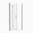 1 3/8" Adjustment,Universal Pivot Shower Door, With 1/4" Tempered Glass Finish-110270983