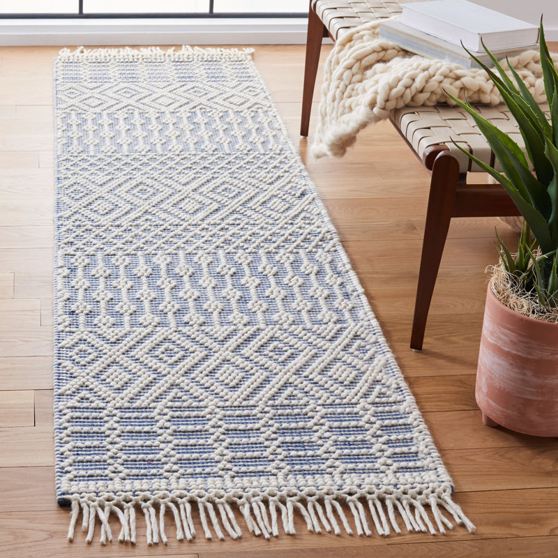 Vintage Look Hand Woven Area Rug, Runner 69 x 244 cm