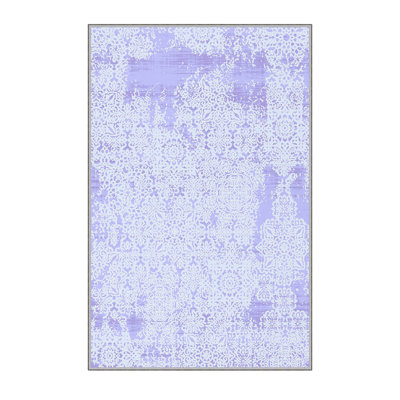 High-Quality 3D Printed Area Rug (2.6 x 4.0 ft), 100% Polyester, 0.3 in Pile Height | Antibacterial, Non-Slip PVC Felt Dot Underside | Machine Washable, Elegant Design for Living Room, Bedroom & Office