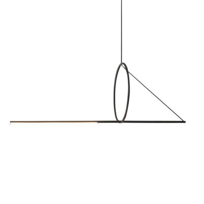 Ping 1 - Light Black LED Geometric Pendant