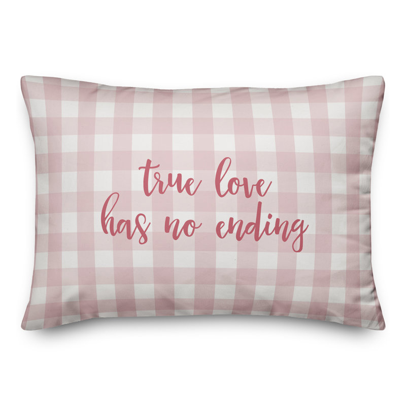 Coussin True Love Has No Ending, Rose