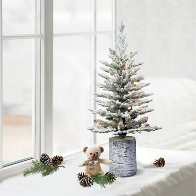 Lighted Fir Christmas Tree