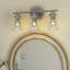 3-Light Dimmable Brushed Nickel Vanity Light