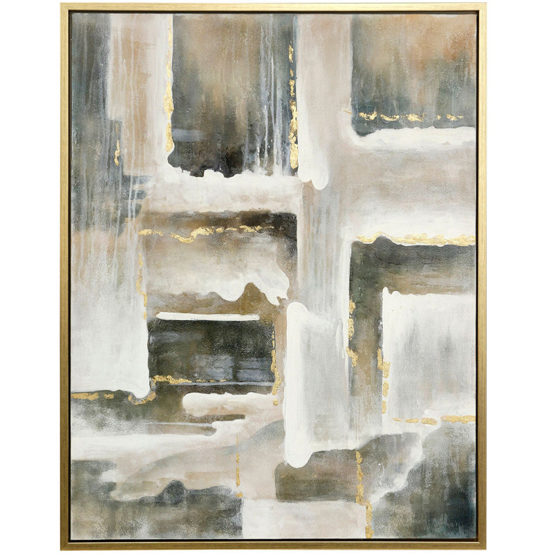 Leon - Peinture sur cadre flottant, H 42 po x l 32 po