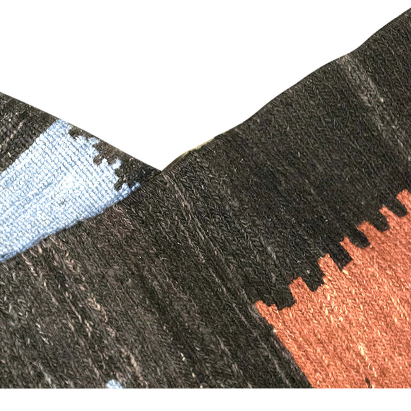 Hand Knotted Wool Area Rug in Patchwork