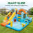 Inflatable Shark Theme Water Park Bounce House With Multi-Activity Center