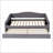 Teddy Fleece Twin Size Upholstered Daybed With Light And Trundle