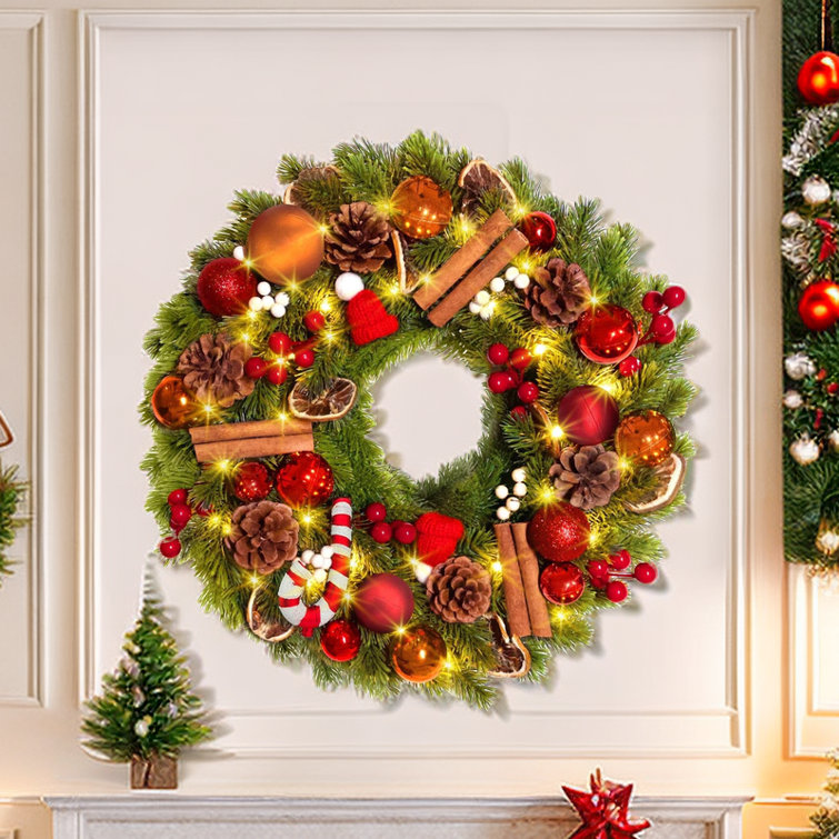16'' in. Lighted Faux Garland The Holiday Aisle