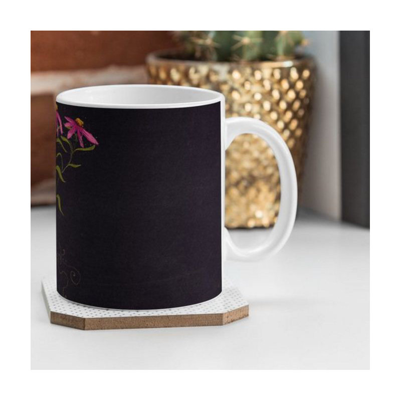 Grande tasse à café echinacea