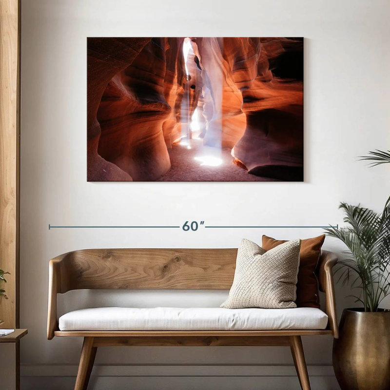 Lumière naturelle Alvord Antelope Canyon, H 30 po x l 45 po