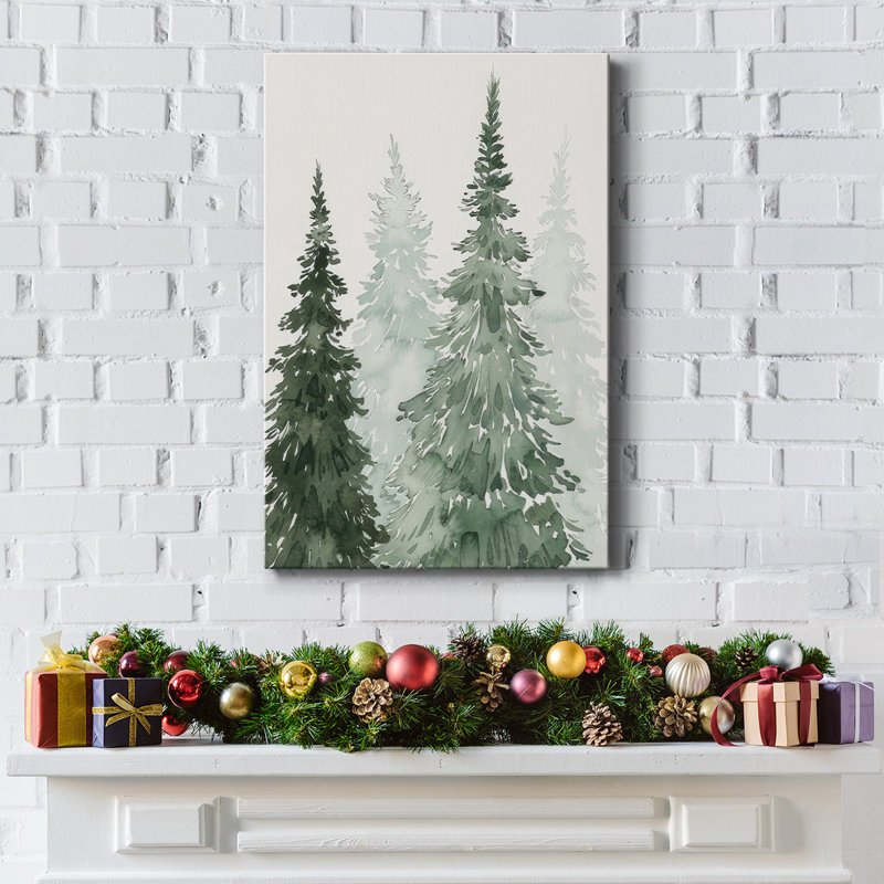 «Winter Washed Coppice II», reproduction sur toile, H 60 po x l 40 po x P 1,5 po