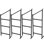 Heavy-Duty Shipping Container Shelving Brackets, 3-Tier Adjustable Storage Racks for Trailers & Containers - 4 Pack