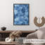«Abstract Blue Geode», reproduction d'art moderne sans cadre II-947604262