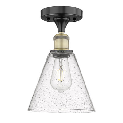 Plafonnier semi-encastré en verre Stabler
