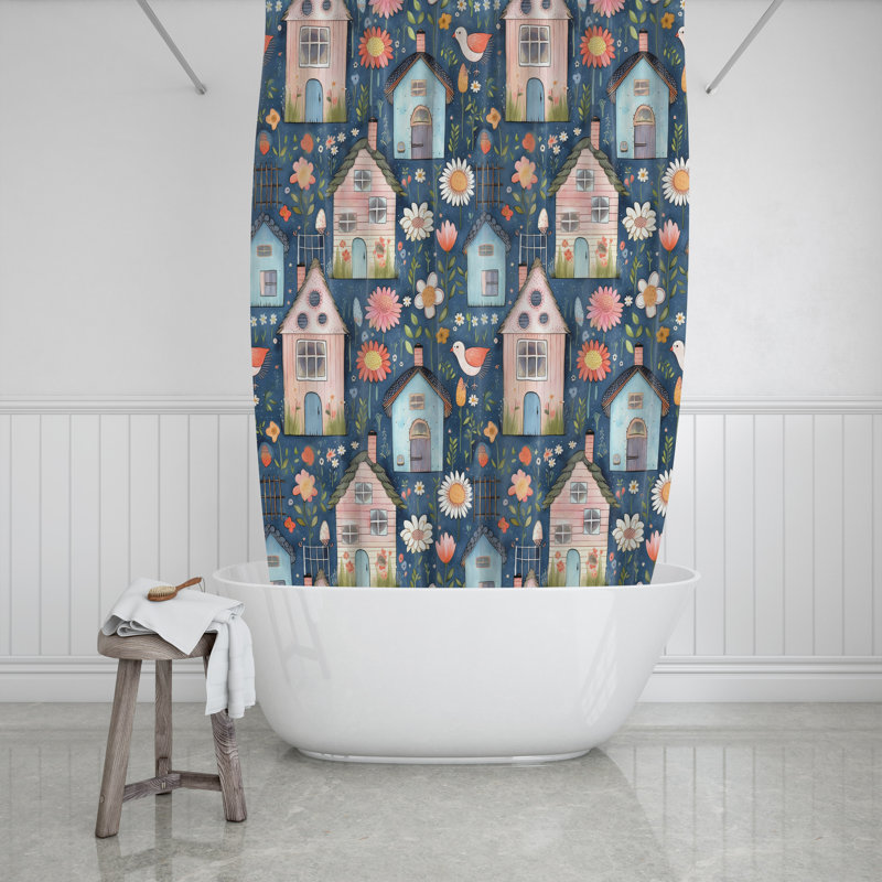 Anglie Shower Curtain, 93" H x 70" W