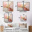 Fusion de peinture dorée et rose - impressions sur toile modernes beiges-338435139-338435136-338435143