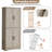 70" Tall Kitchen Pantry Cabinet with 4 Doors & Adjustable Shelves, Freestanding Storage Hutch for Home-2013733684