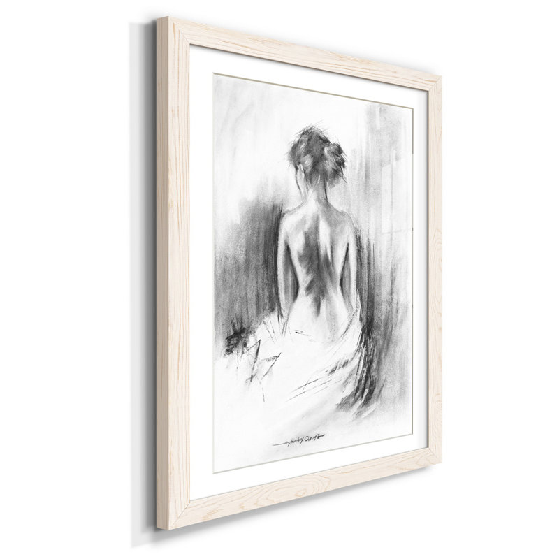 Soft Silhouette II - Cadre photo, reproduction d'art sur papier, H 44 po x l 31 po x P 1 po, Blanc