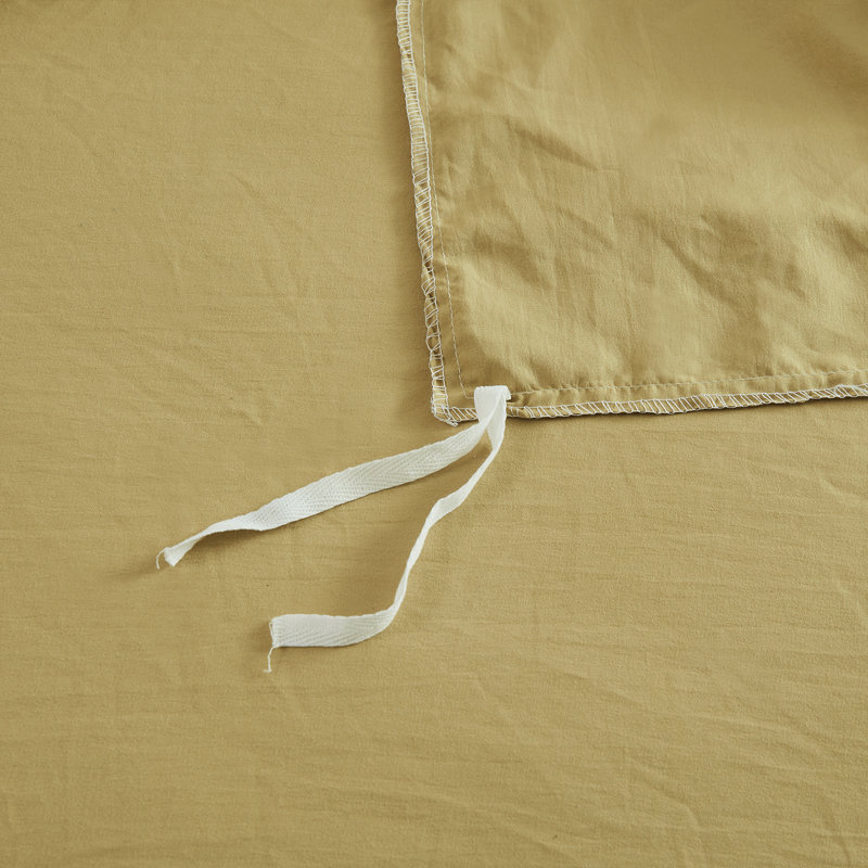 Brushed Microfiber Duvet Cover Set, King Duvet Cover + 2 King Pillowcases, Khaki