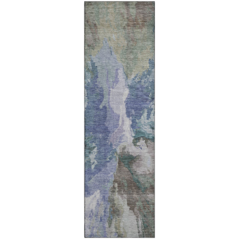 Premium Machine Washable Marasco AMF1632 Modern Rug, Runner 2'3" x 7'6"